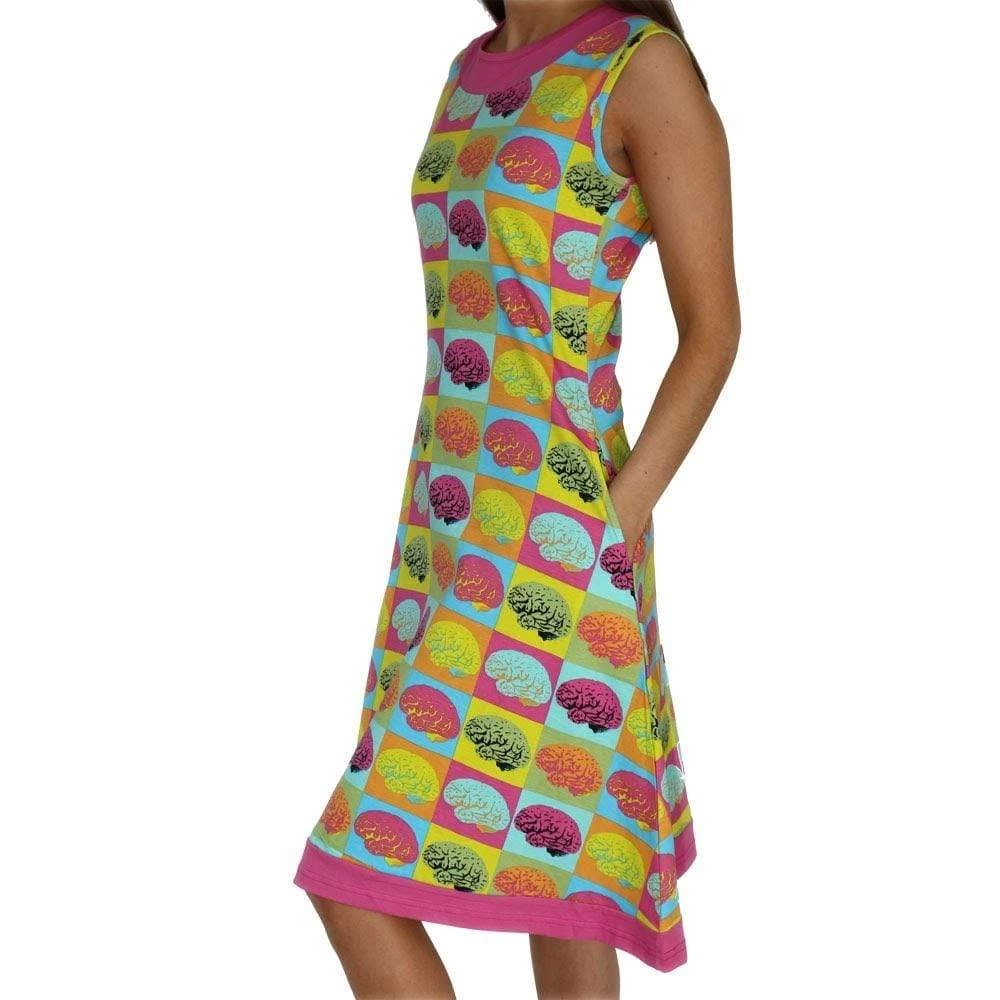 Brothers Knit Garments Warhol Brain Pop Katherine Dress 3 Brothers Knit Garments Warhol Brain Pop Katherine Dress
