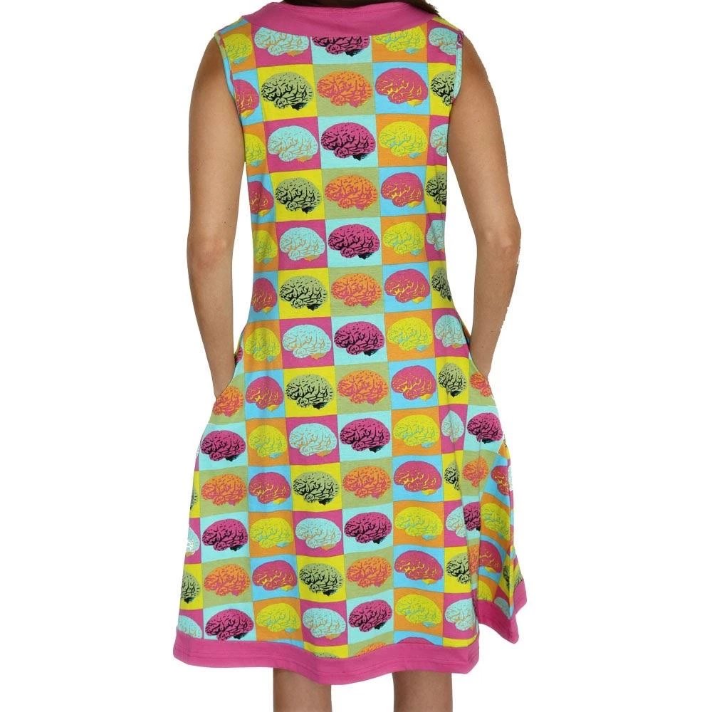 Brothers Knit Garments Warhol Brain Pop Katherine Dress 4 Brothers Knit Garments Warhol Brain Pop Katherine Dress