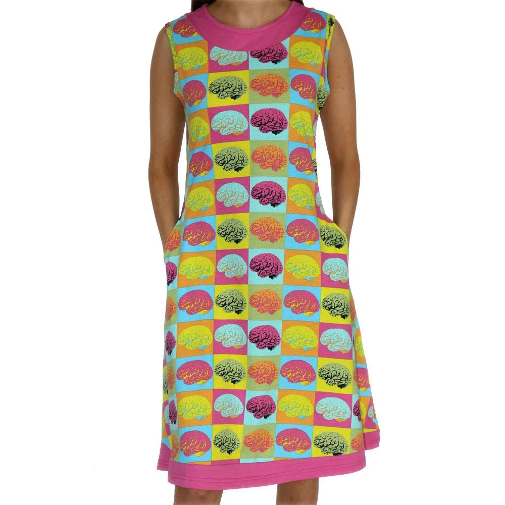 Brothers Knit Garments Warhol Brain Pop Katherine Dress 1 Brothers Knit Garments Warhol Brain Pop Katherine Dress