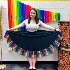 Brothers Knit Garments Chromatic Scales Twirl Skirt