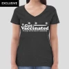 Svaha Apparel T-Shirts Get Vaccinated Custom Recycled V-neck T-shirt