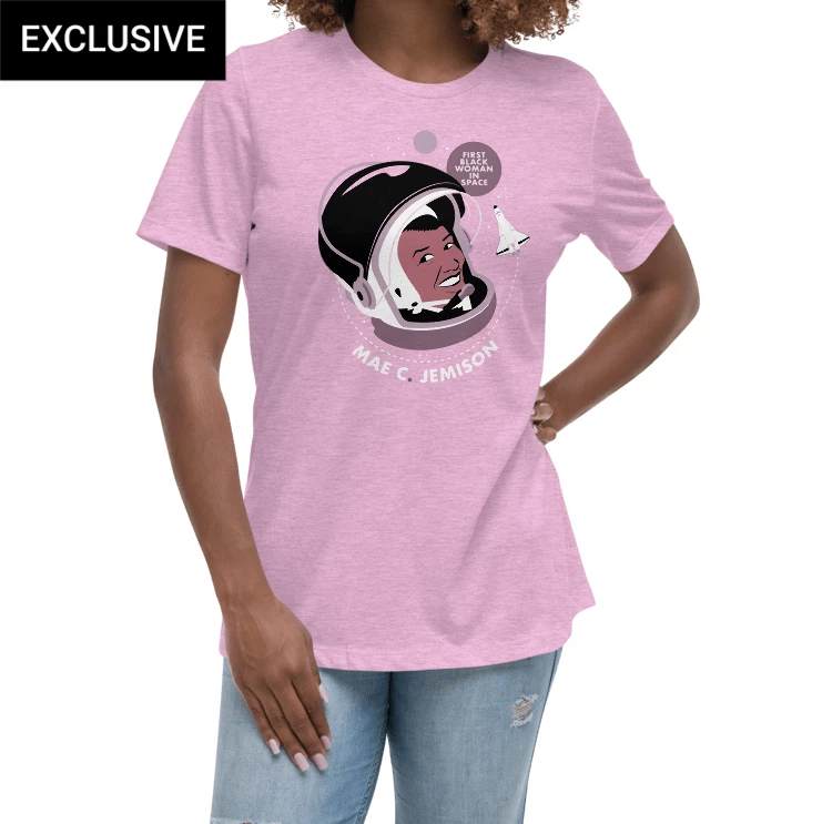 Svaha Apparel Mae C Jemison Custom Relaxed T-Shirt T-Shirts 1 Svaha Apparel Mae C Jemison Custom Relaxed T-Shirt T-Shirts