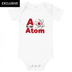 Svaha Apparel A For Atom Custom Baby Bodysuit
