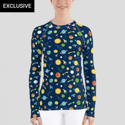 Svaha Apparel Underwear & Swimwear Space Exploration Custom Rash Guard Top