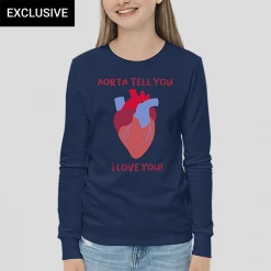 Svaha Apparel Anatomical Heart Custom Long Sleeve Kids T-Shirt T-Shirts & Hoodies