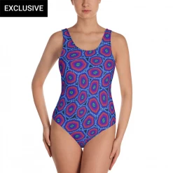 Svaha Apparel Button Polyps Custom One-piece Swimsuit Underwear & Swimwear