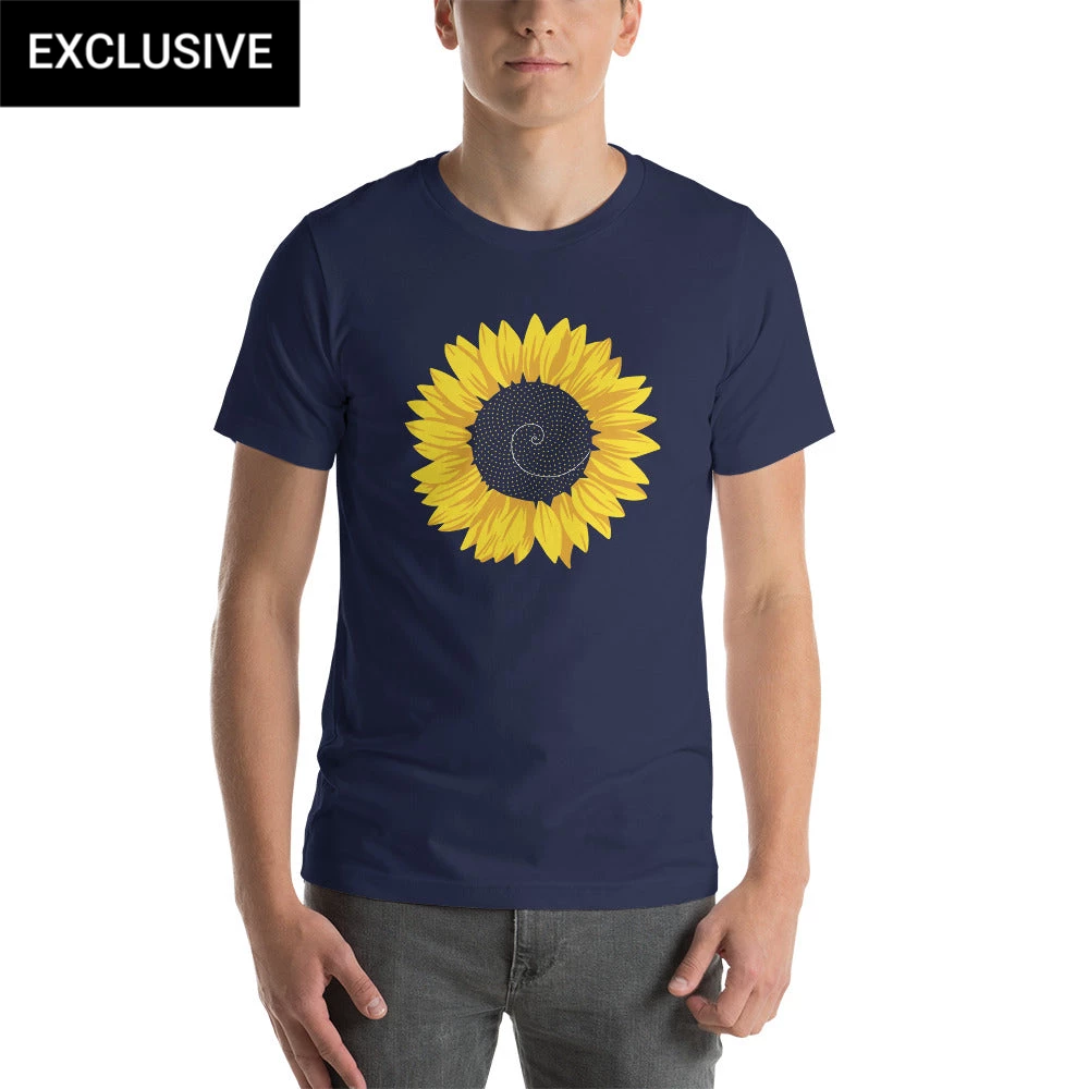 Svaha Apparel Fibonacci Sunflower Custom Unisex T-Shirt 1 Svaha Apparel Fibonacci Sunflower Custom Unisex T-Shirt