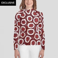 Svaha Apparel Coral Cross Section Custom Youth Rash Guard