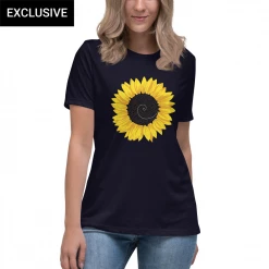 Svaha Apparel Fibonacci Sunflower Custom Relaxed T-Shirt