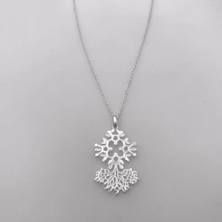 Molecular Motifs Chlorophyll Sterling Silver Necklace Accessories