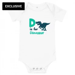 Svaha Apparel Babies D For Dinosaur Custom Baby Bodysuit