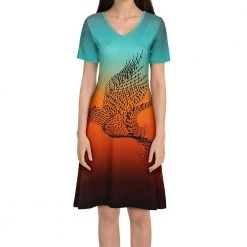 Svaha Apparel Murmuration Of Starlings Dress (Defective Print) - S Shop By Interest