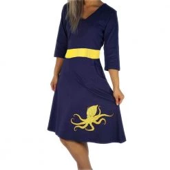 Svaha Apparel Blue-Ringed Octopus Glow-in-the-Dark Ruby Dress Shop By Interest