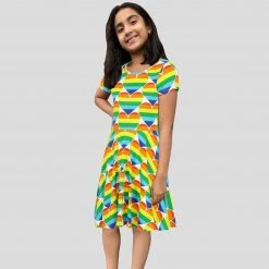 Brothers Knit Garments Kids & Babies Spectrum Of Love Kids Twirl Dress