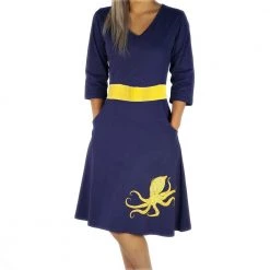 Svaha Apparel Blue-Ringed Octopus Glow-in-the-Dark Ruby Dress Shop By Interest