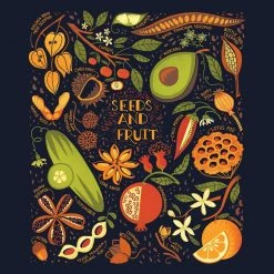 Brothers Knit Garments Seeds And Fruit Kids T-shirt