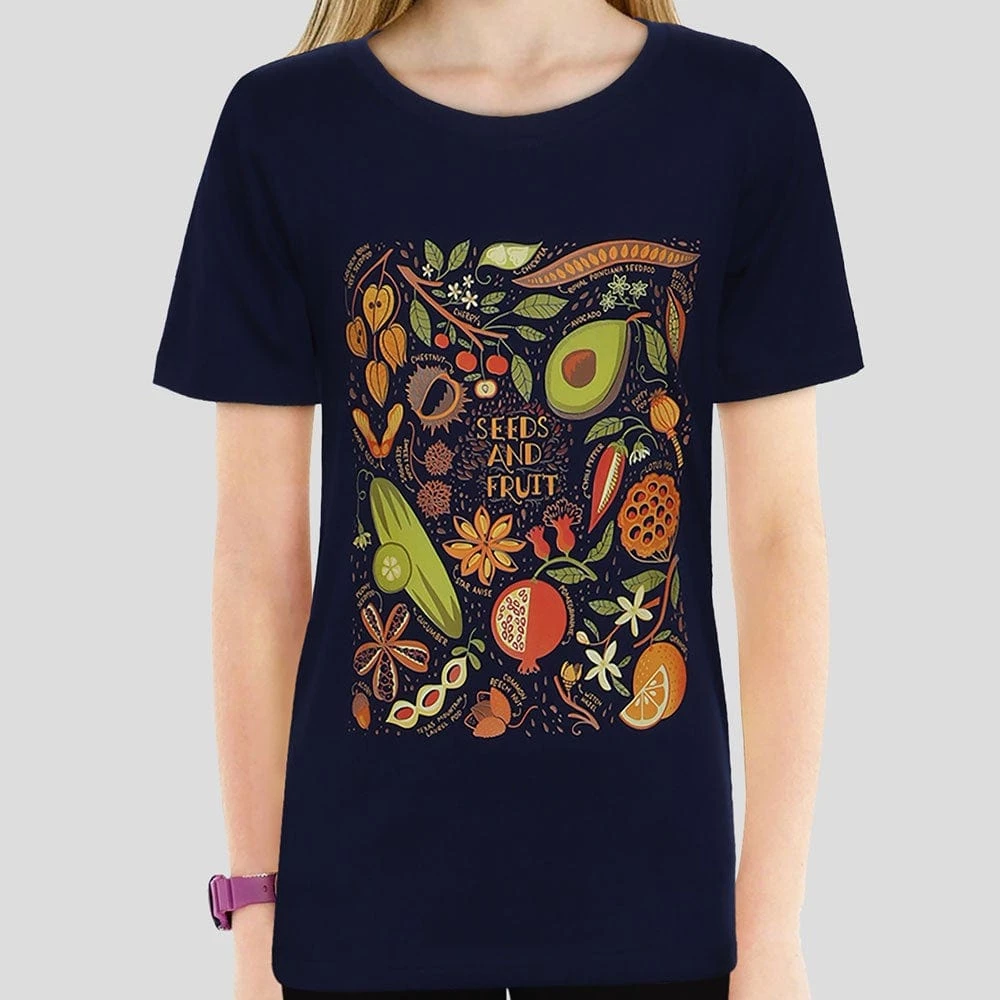 Brothers Knit Garments Seeds And Fruit Kids T-shirt 1 Brothers Knit Garments Seeds And Fruit Kids T-shirt