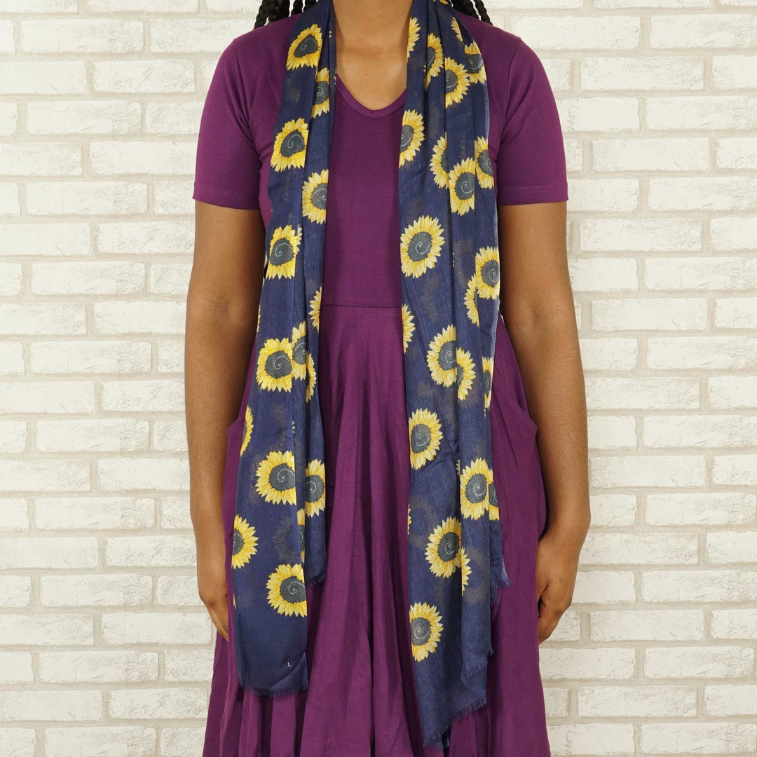 Kustomyze Ideas Pvd Ltd Accessories Fibonacci Sunflower Scarf 4 Kustomyze Ideas Pvd Ltd Accessories Fibonacci Sunflower Scarf