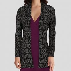 Brothers Knit Garments Adults Typewriter Burnout Cardigan [Final Sale]