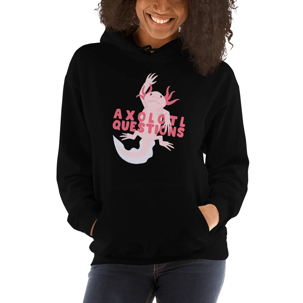 Svaha Apparel Cardigans & Hoodies Axolotl Questions Custom Unisex Hoodie 3 Svaha Apparel Cardigans & Hoodies Axolotl Questions Custom Unisex Hoodie