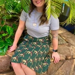 Brothers Knit Garments Velociraptor A-Line Skirt Adults