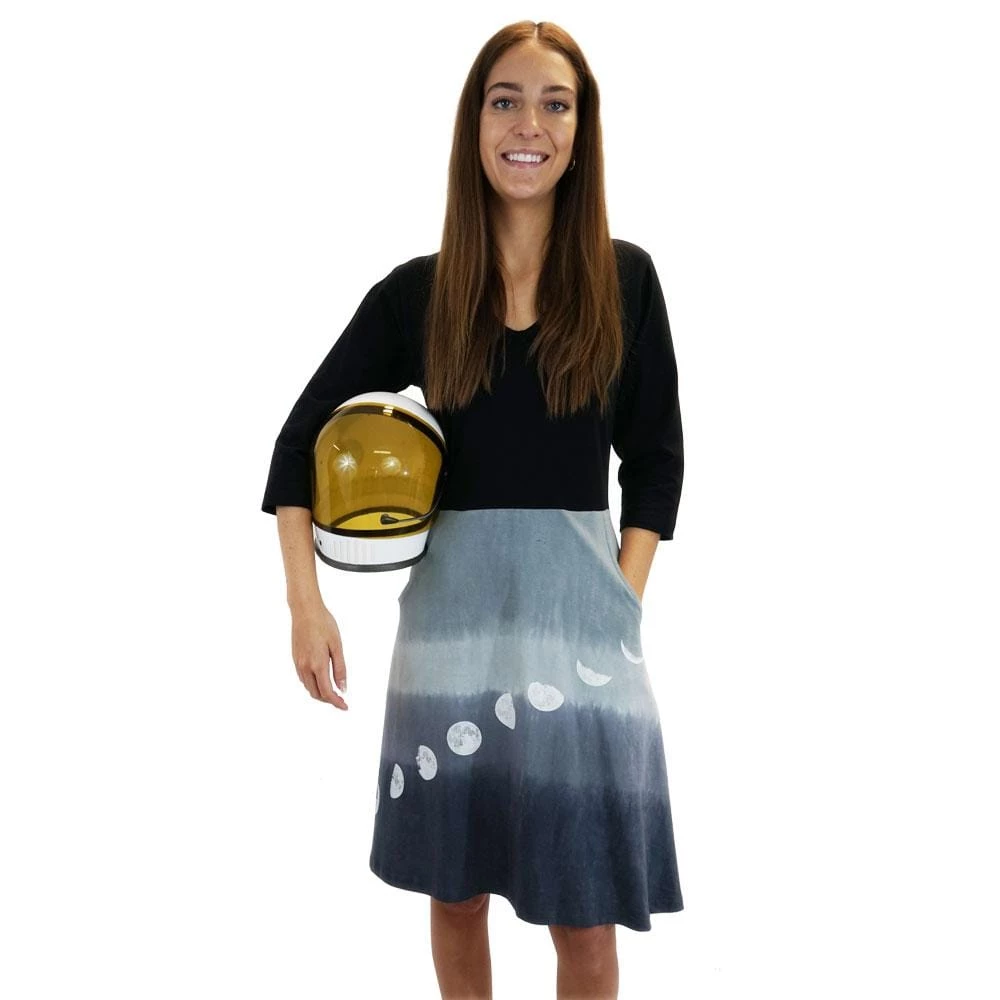 Svaha Apparel Shop By Interest Moon Phases Glow-in-the-Dark Ombré Ada Dress
